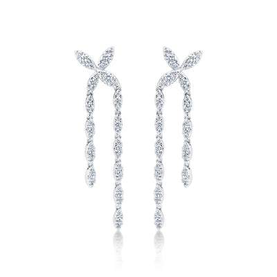 Dangly Diamond Earrings