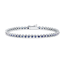 Load image into Gallery viewer, Sapphire Tennis Bracelet