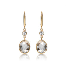 Load image into Gallery viewer, Dangly Quartz Earrings