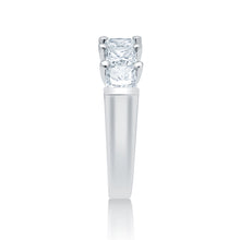 Load image into Gallery viewer, 2.00 cttw Princess Cut Five Stone Platinum Wedding Band