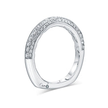 Load image into Gallery viewer, A Jaffe 18k Art Deco Royal Pavé Scrolled Profile Diamond Band