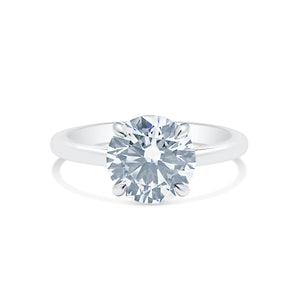 Made to Order 3 Carat F VS Round Brilliant Cut Lab Grown Diamond Solitaire Engagement Ring