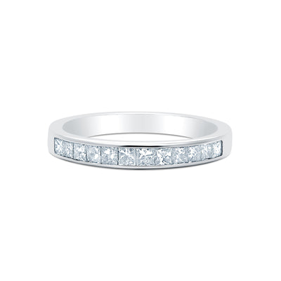 Princess Cut Diamond Band