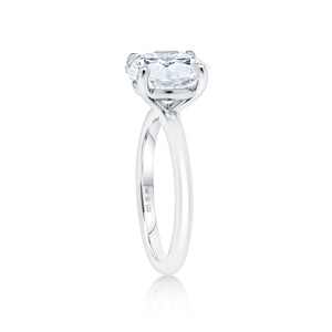 4.05 Carat Lab Grown Diamond Solitaire Engagement Ring