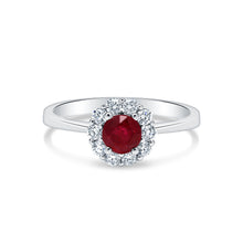 Load image into Gallery viewer, Ruby &amp; Diamond Ring