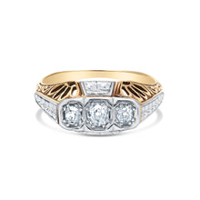 Load image into Gallery viewer, Art Deco Old European Cut Diamond Engagement Ring