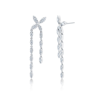 Dangly Diamond Earrings