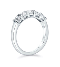 Load image into Gallery viewer, 1.00 cttw Five Stone Platinum &amp; Diamond Band