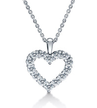 Load image into Gallery viewer, Diamond Open Heart Necklace