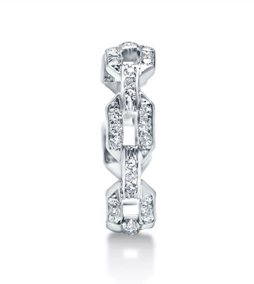 1920's Antique Diamond & Platinum Eternity Band