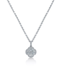 Load image into Gallery viewer, 1 Carat Floral Motif Diamond Necklace