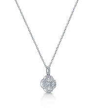 Load image into Gallery viewer, 1 Carat Floral Motif Diamond Necklace