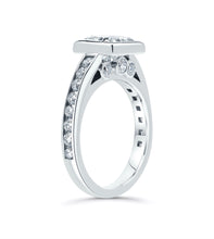 Load image into Gallery viewer, 1.50 Carat Princess Cut Diamond Engagement Ring in 18k White Gold