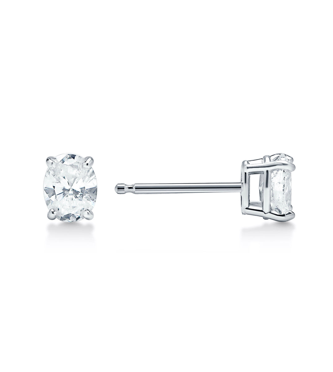 Oval Diamond Studs – Tara Nash Jeweler