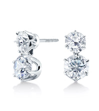 Load image into Gallery viewer, Vintage Zircon Dangly Earrings