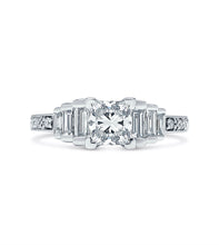 Load image into Gallery viewer, Princess Cut Diamond Engagement Ring