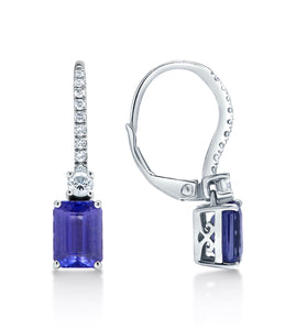 Tanzanite & Diamond Earrings