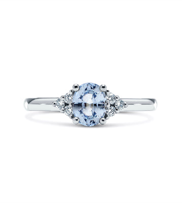 Sapphire & Diamond Engagement Ring