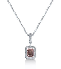 Load image into Gallery viewer, Morganite and Diamond Necklace