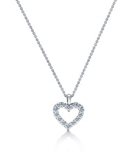 Load image into Gallery viewer, Diamond Open Heart Necklace