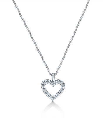Diamond Open Heart Necklace