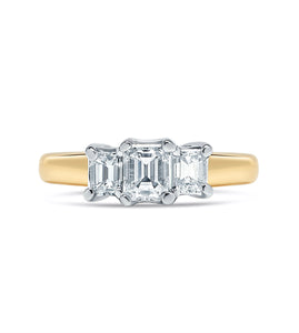 1 Carat Three Stone Diamond Ring