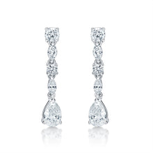 Load image into Gallery viewer, Dangly Multi Shape Diamond Earrings