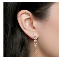 Load image into Gallery viewer, Dangly Diamond Earrings