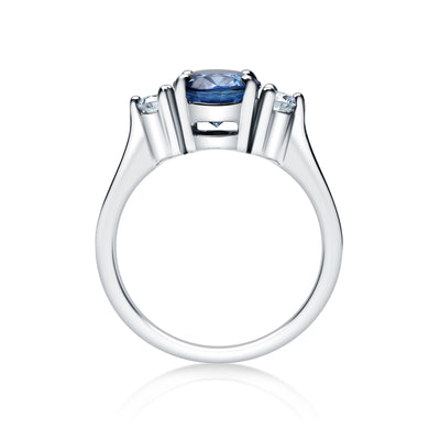 Sapphire & Diamond Ring