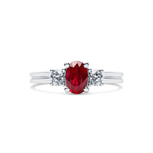 Load image into Gallery viewer, Ruby &amp; Diamond Ring