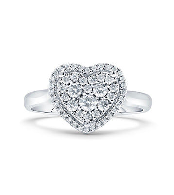 Diamond Heart Ring