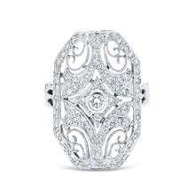 Load image into Gallery viewer, Diamond Filigree Cocktail Ring