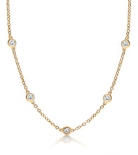 Load image into Gallery viewer, Diamond Station Necklace