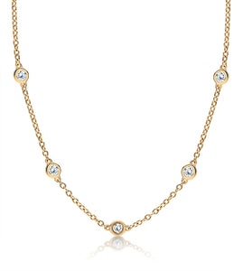 Diamond Station Necklace – Tara Nash Jeweler