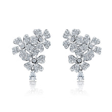 Load image into Gallery viewer, DeBeers Diamond Floral Earrings