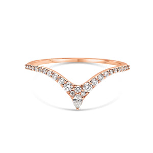 'Splendide' Diamond V Ring by Djula