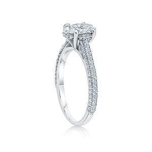 2.01 Oval Diamond Engagement Ring