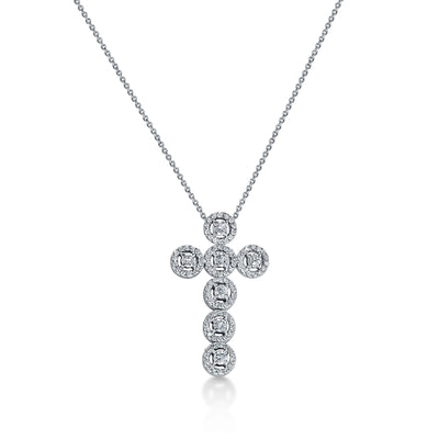 1 Carat Halo Style Cross