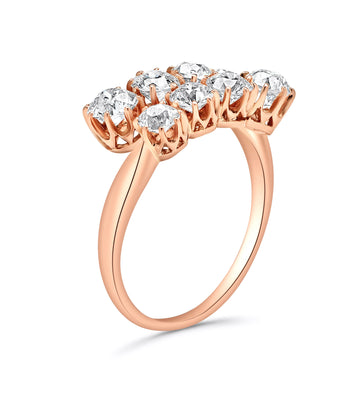 Victorian Bypass Style Diamond Ring