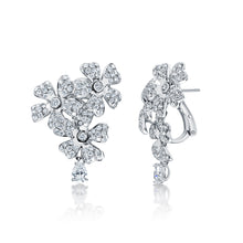 Load image into Gallery viewer, DeBeers Diamond Floral Earrings