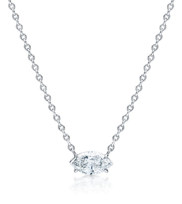 1.07 Carat Marquise Diamond Necklace