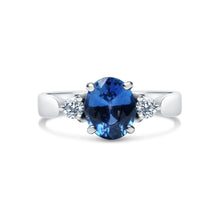 Load image into Gallery viewer, Sapphire &amp; Diamond Ring