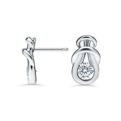 Diamond Knot Style Earrings