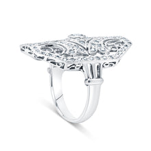 Load image into Gallery viewer, Diamond Filigree Cocktail Ring