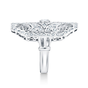 Diamond Filigree Cocktail Ring