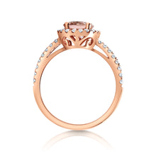 Load image into Gallery viewer, Morganite &amp; Diamond Ring