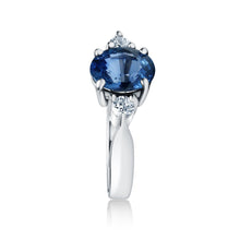 Load image into Gallery viewer, Sapphire &amp; Diamond Ring