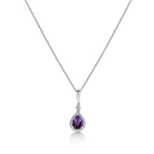 Load image into Gallery viewer, Amethyst &amp; Diamond Necklace