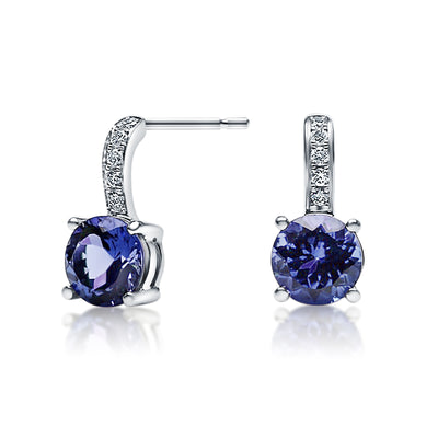 Tanzanite & Diamond Earrings