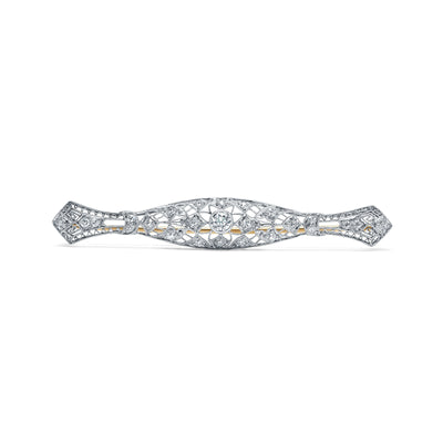 Art Deco Platinum & Diamond Brooch